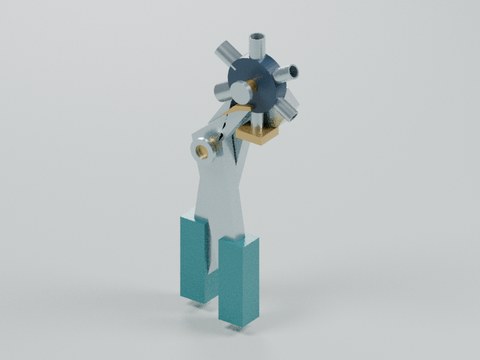 旋转冲孔钳 · 六孔径转轮的装配结构预览
