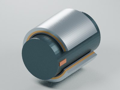 钢背PTFE复合滑动轴套的装配结构预览